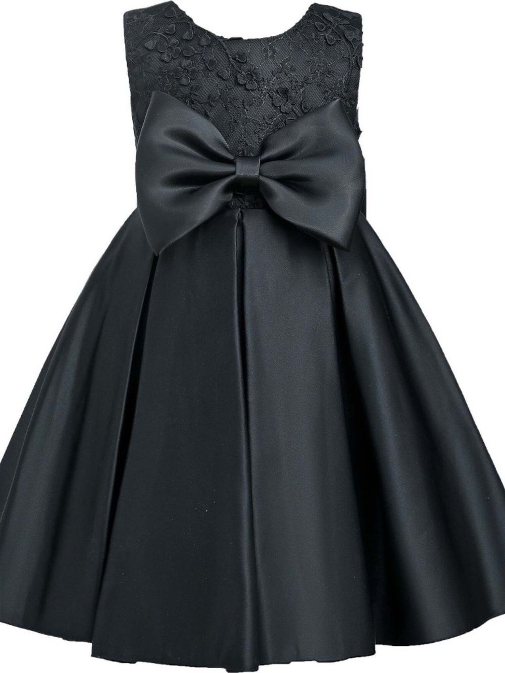 Tulleen Hampton Double Bow Dress, Black